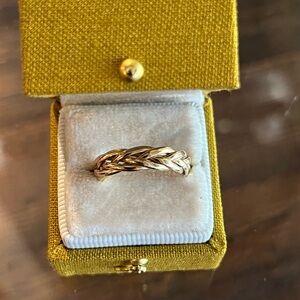 14k Braided Ring Band